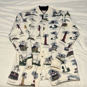 Art Unlimited Sportswear New England and East Coast Lighthouse Jacket Size S